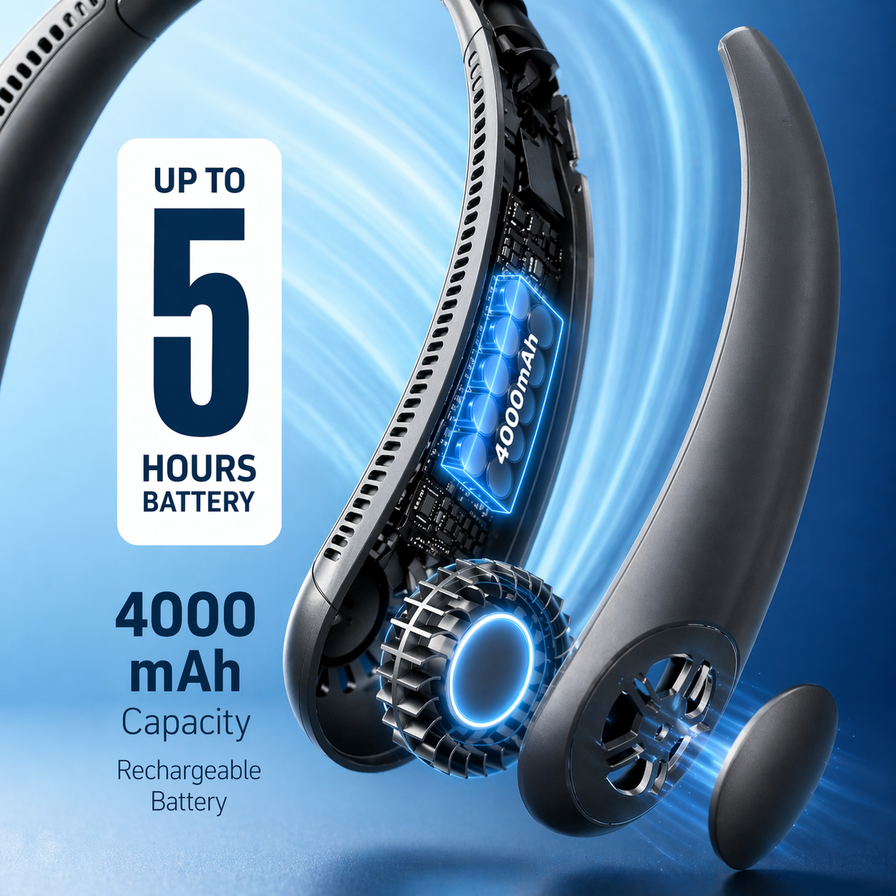 Momentic Aero™ | Portable Wearable Neck Fan | Bladeless, Rechargeable & Hands-Free