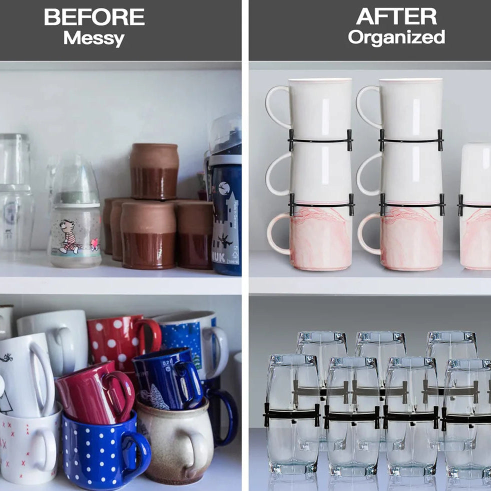 Momentic StackPro™ Modular Cup Organizer | Precision Vertical Storage